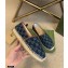 Gucci Washed GG Jacquard Denim Espadrilles Dark Blue 2021