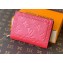 Louis Vuitton Monogram Empreinte Leather Cléa Wallet Red 2021