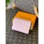 Louis Vuitton Monogram Empreinte Leather Cléa Wallet Pink 2021