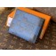 Louis Vuitton Damier Infini 3D Leather Multiple Wallet N60440 Blue 2021