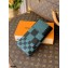 Louis Vuitton Damier Infini 3D Leather Brazza Wallet Green 2021