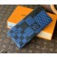 Louis Vuitton Damier Infini 3D Leather Brazza Wallet Blue 2021