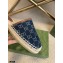 Gucci Washed GG Jacquard Denim Espadrilles Slippers Dark Blue 2021
