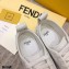 Fendi Rise Leather Flatform Sneakers White with All-over Embossed FF 2021