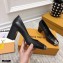 Louis Vuitton Heel 7cm Louise Pumps Black 2021