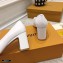 Louis Vuitton Heel 7cm Louise Pumps White 2021