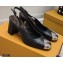 Louis Vuitton Heel 7cm Louise Slingback Pumps Black 2021