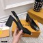 Louis Vuitton Heel 7cm Louise Slingback Pumps Black 2021