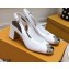 Louis Vuitton Heel 7cm Louise Slingback Pumps White 2021