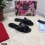 Dolce & Gabbana Lace Sliders Black with Devotion Heart 2021