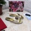 Dolce & Gabbana Lace Sliders Gold with Devotion Heart 2021