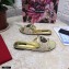 Dolce & Gabbana Lace Sliders Gold with Devotion Heart 2021