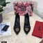 Dolce & Gabbana Heel 10.5cm Taormina Lace Pumps Black with Devotion Heart 2021