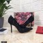 Dolce & Gabbana Heel 10.5cm Taormina Lace Pumps Black with Devotion Heart 2021