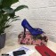 Dolce & Gabbana Heel 10.5cm Taormina Lace Pumps Blue with Devotion Heart 2021