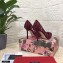 Dolce & Gabbana Heel 10.5cm Taormina Lace Pumps Burgundy with Devotion Heart 2021