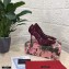 Dolce & Gabbana Heel 10.5cm Taormina Lace Pumps Burgundy with Devotion Heart 2021