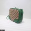 Gucci Bree Original GG Canvas Mini Messenger Bag 387360 Green 2021