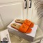 Versace La Medusa Leather Sliders Orange 2021