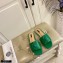 Versace La Medusa Leather Sliders Green 2021
