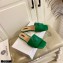 Versace La Medusa Leather Sliders Green 2021