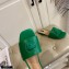 Versace La Medusa Leather Sliders Green 2021