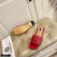 Versace La Medusa Leather Sliders Red 2021