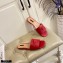 Versace La Medusa Leather Sliders Red 2021