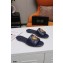 Dolce & Gabbana Leather Sliders Blue with Devotion Heart 2021
