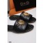 Dolce & Gabbana Leather Sliders Black with Devotion Heart 2021