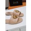 Dolce & Gabbana Leather Sliders Nude with Devotion Heart 2021