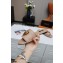 Dolce & Gabbana Leather Sliders Nude with Devotion Heart 2021