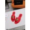 Dolce & Gabbana Leather Sliders Red with Devotion Heart 2021