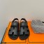 Hermes Takara Sandals Top Quality Black 2021