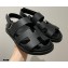 Hermes Takara Sandals Top Quality Black 2021