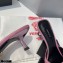Versace Heel 6.5cm Medusa Chain Mid-Heel Leather Mules Pink 2021