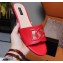 Dolce & Gabbana Calfskin Sliders Red with DG Millennials Logo 2021