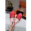 Dolce & Gabbana Calfskin Sliders Red with DG Millennials Logo 2021