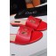 Dolce & Gabbana Calfskin Sliders Red with DG Millennials Logo 2021