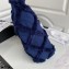 Chanel Cotton Canvas and Calfskin Small Hobo Bag AS2320 Navy Blue 2021
