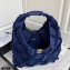 Chanel Cotton Canvas and Calfskin Large Hobo Bag AS2292 Navy Blue 2021