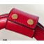 Fendi Leather FF Tote Small Bag Red 2021
