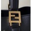 Fendi Leather FF Tote Small Bag Black 2021