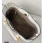 Fendi Leather FF Tote Small Bag White 2021