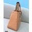 Fendi Leather FF Tote Small Bag Nude Pink 2021