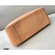 Fendi Leather FF Tote Small Bag Nude Pink 2021