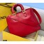 Fendi Leather FF Tote Medium Bag Red 2021
