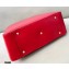 Fendi Leather FF Tote Medium Bag Red 2021