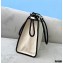 Fendi Roma Medium Shopper Bag Undyed Canvas White 2021
