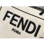 Fendi Roma Medium Shopper Bag Undyed Canvas White 2021